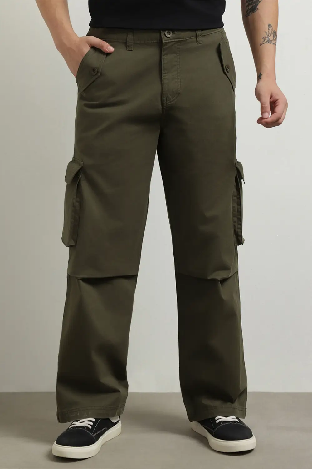 ORANGE Cargo Pants - Khaki