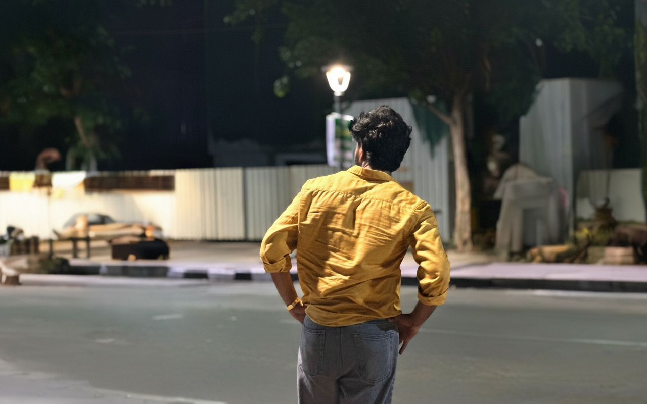 ORANGE Denim Shirt - Dark