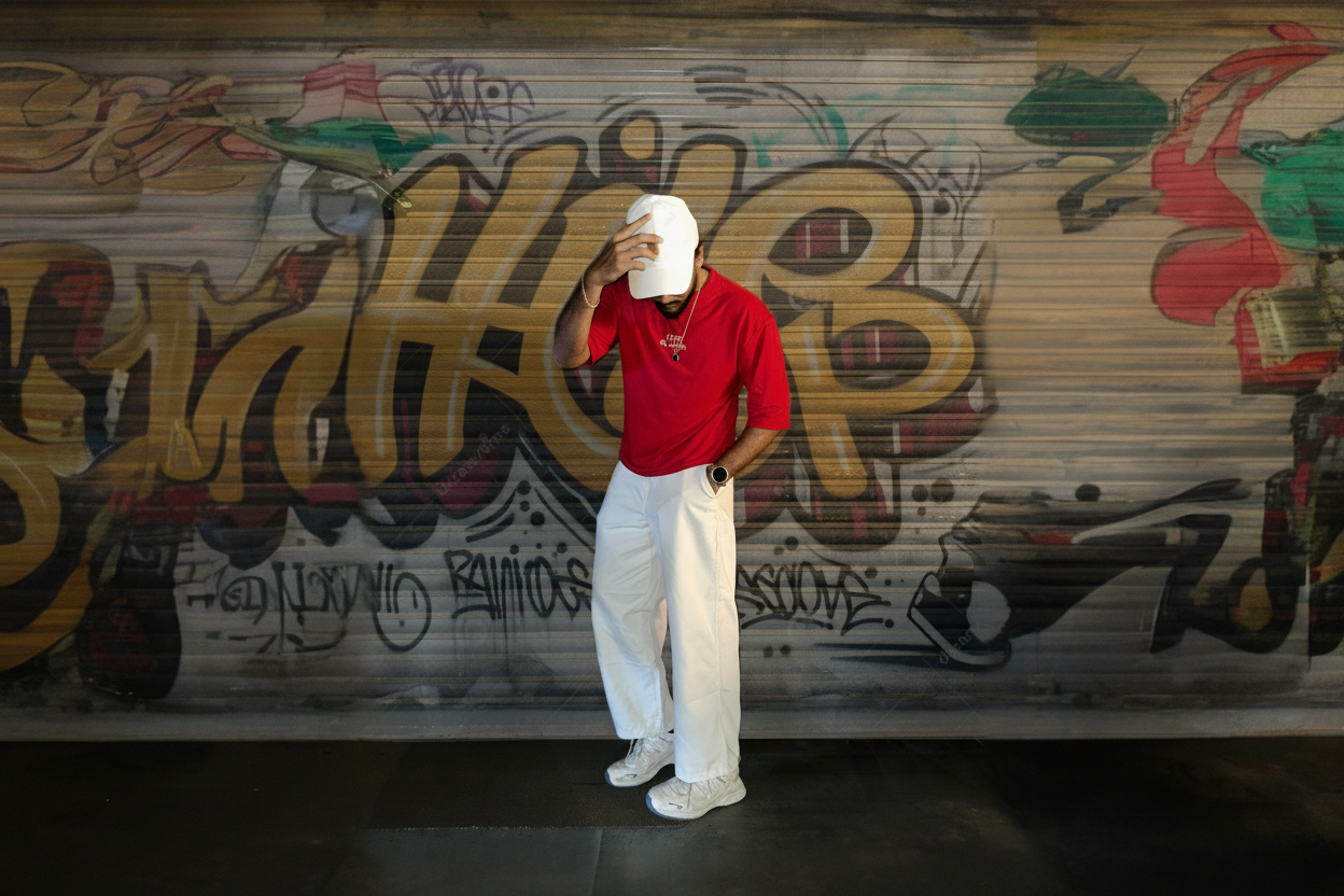 ORANGE Signature Tee - Navy